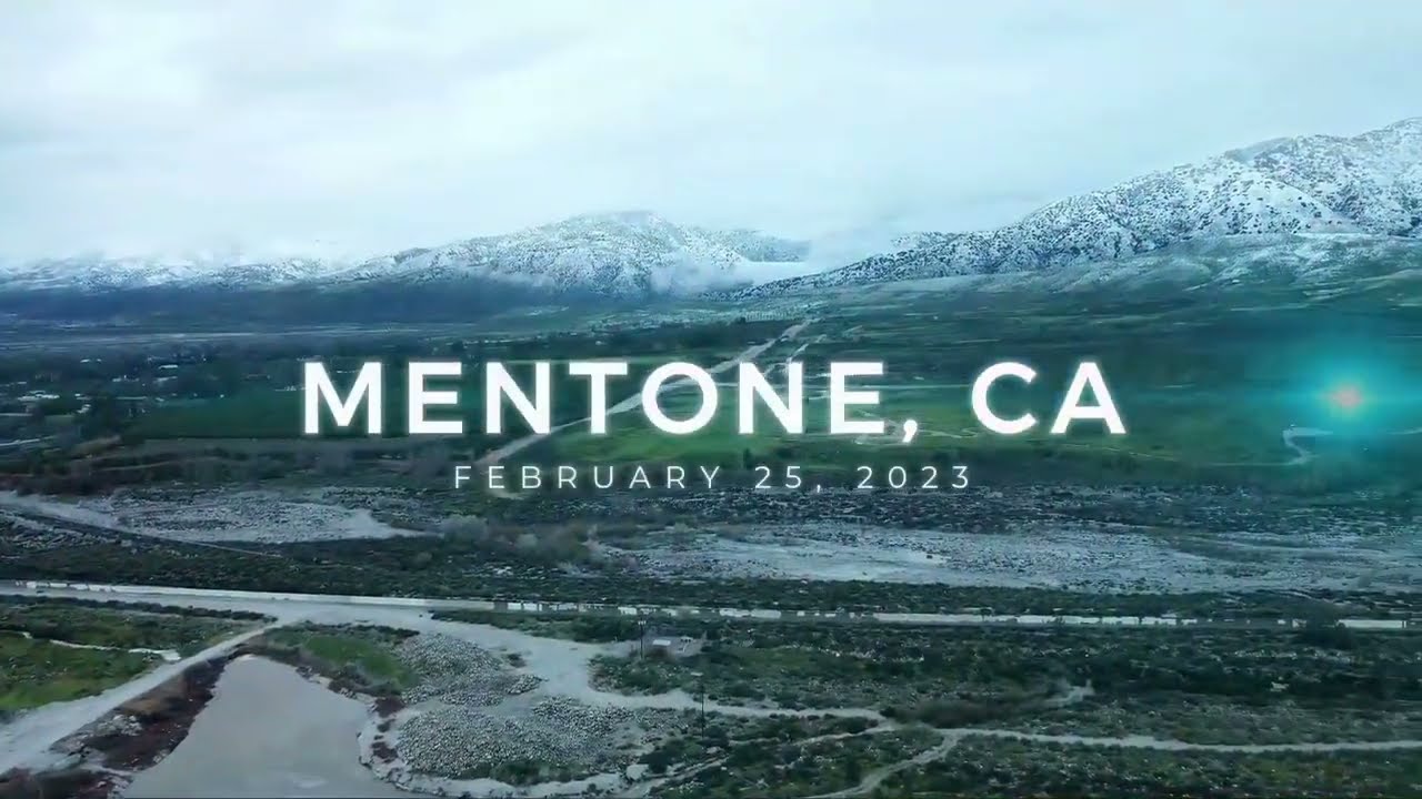 Snow in Mentone, CA - Almost NEVER happens but it's beautiful