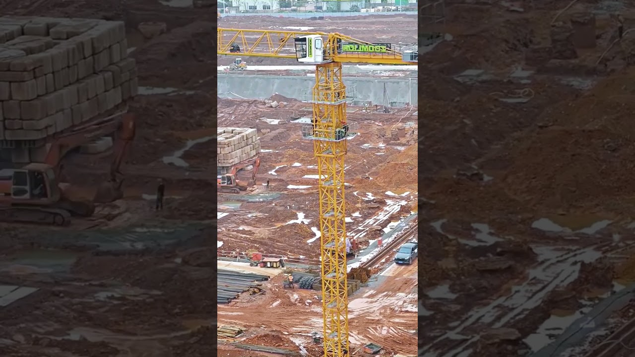 Installation process of tower crane base- Good tools and machinery make work easy