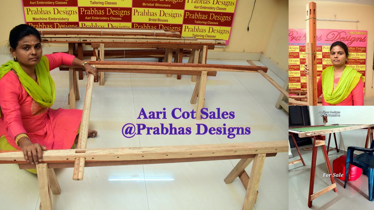 Detailed Explanation of 5feet and 6feet Aari Cot || Direct/Online Aari Classes @prabhasdesigns