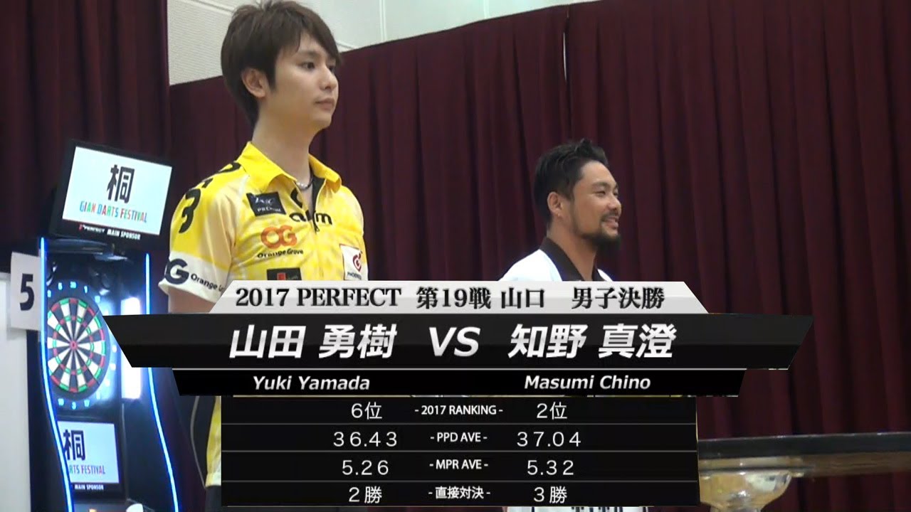 【2017 PERFECTツアー 第19戦 山口 男子決勝】知野真澄 VS 山田勇樹