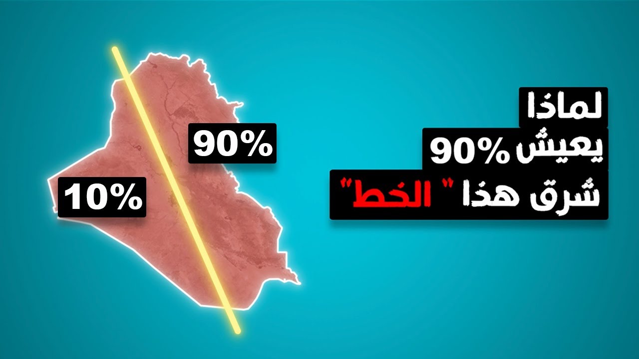 لماذا يعيش 90% من سكان العراق شرق هذا الخط ؟