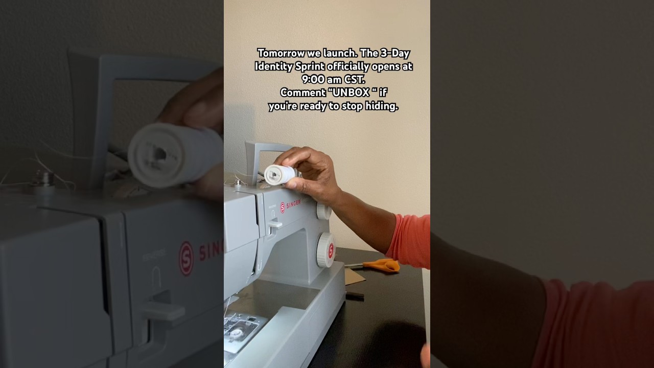 3-Day Identify Sprint starts tomorrow sewing on your singer sewing machine 