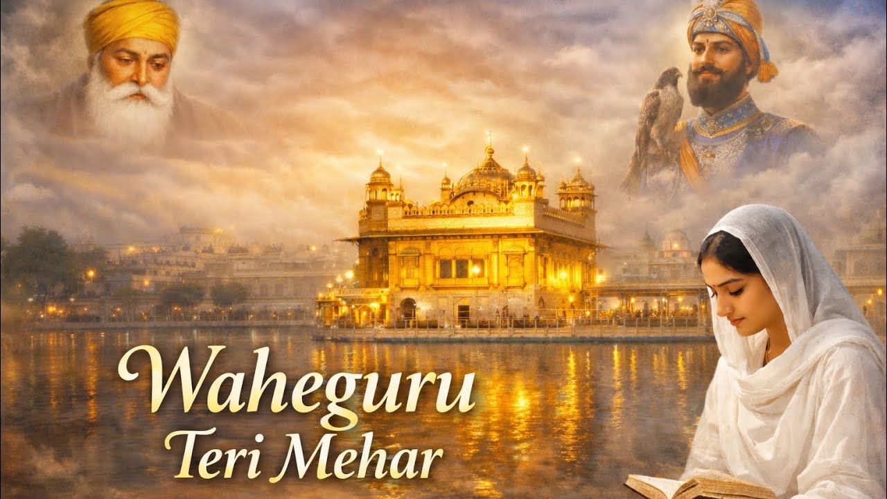 Waheguru Teri Mehar 🙏 | Punjabi Shabad | Peaceful Female Voice | Golden Temple Vibes