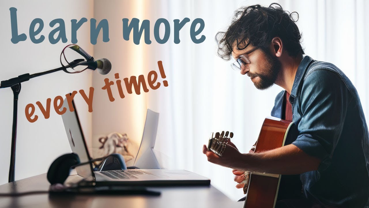 Learn more guitar from every video. Lesson includes chords; scales; soloing; picking, mindset & more