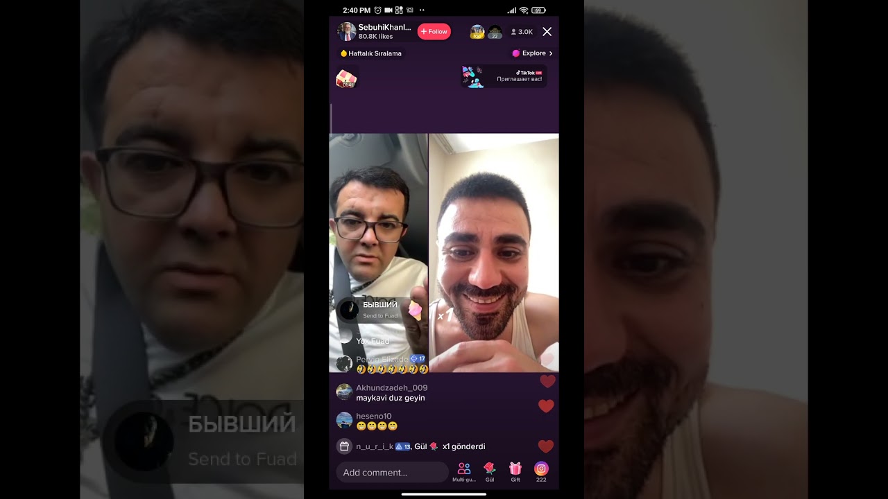 Azğınlaşa biləcəyi halda azğınlasmayan fuad 😂😂😂 | Tik tok canlı