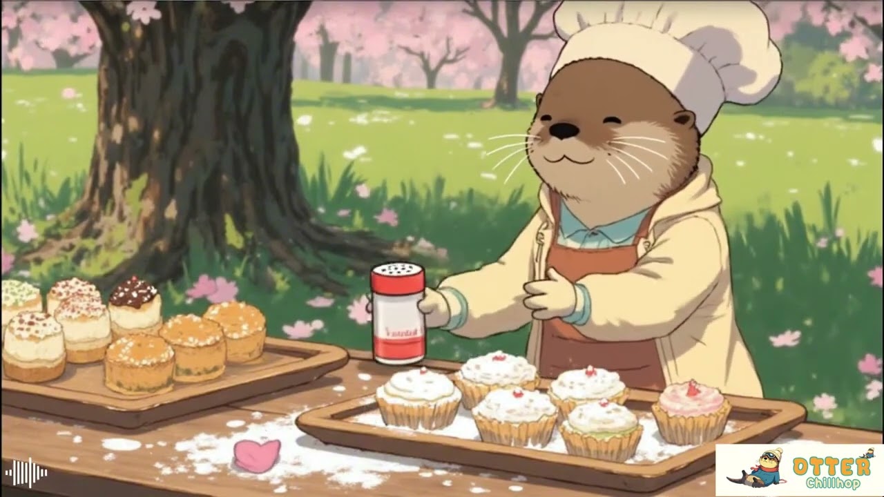 🌸🦦 The Otter’s Little Spring Bakery | Soft Chill Lofi Music to Support Focused Studying