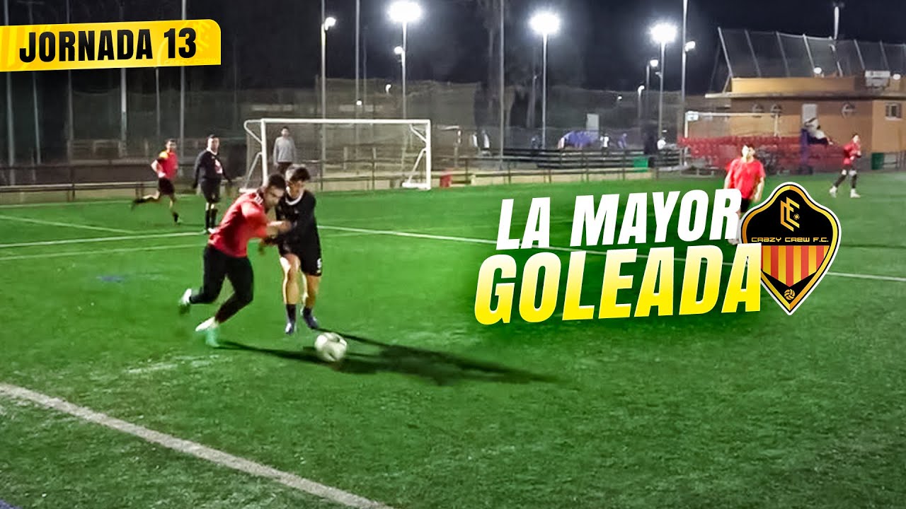 ⚽️ LA MAYOR GOLEADA 🔥 *LIGA FÚTBOL J13* Crazy Crew FC