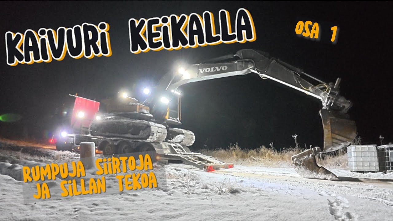 Kaivuri keikalla | Osa 1 | Volvo 210blc | Sisu e14
