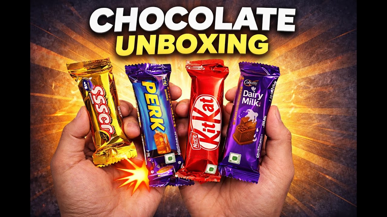 Chocolate Unboxing Video | KitKat, Perk & Dairy Milk Review