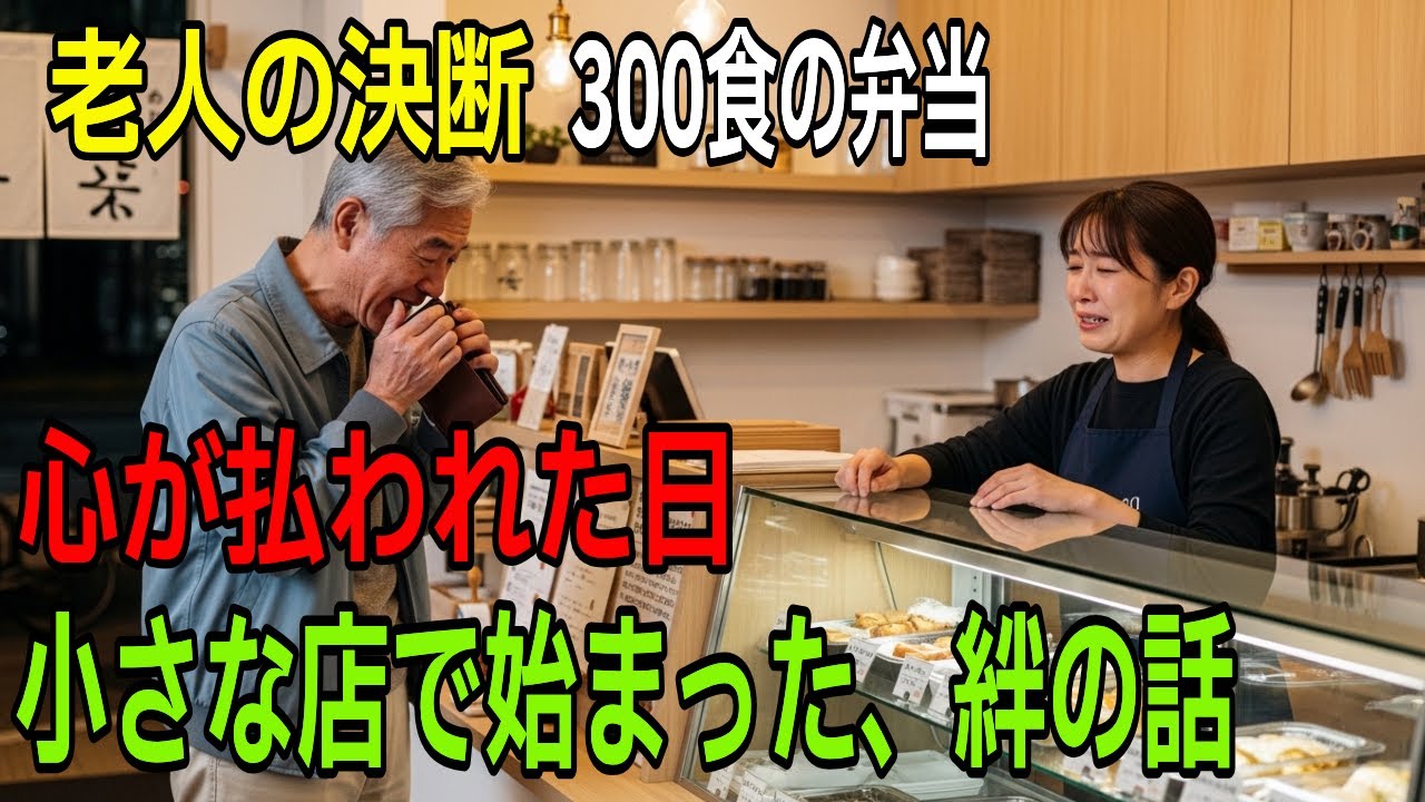 [ 感動ストーリー]貧乏な70代の老人が「ちょうどよかった」と300食の弁当を買った理由 老後のお金で守った、ひとり親の小さな弁当屋  お礼は私でいいですか？老人とシングルマザーの静かな物語
