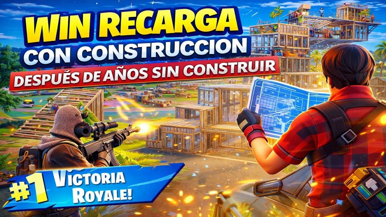 REGRESO A LA CONSTRUCCIÓN Y SALE WIN 💥 | Fortnite Recarga