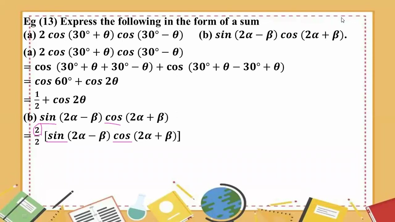 # Grade 11 Math (new course) ch 10 (eg 13)