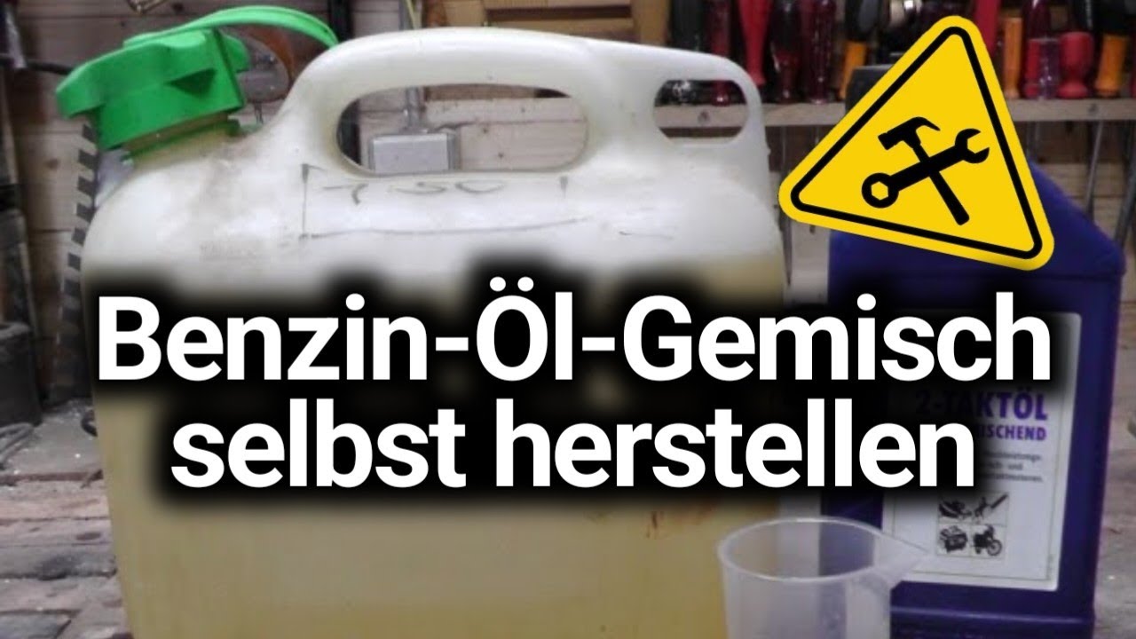 Anleitung: Benzinmischung herstellen || Benzin Rasenm&auml;her, Motors&auml;ge.. || 1:25, 1:50