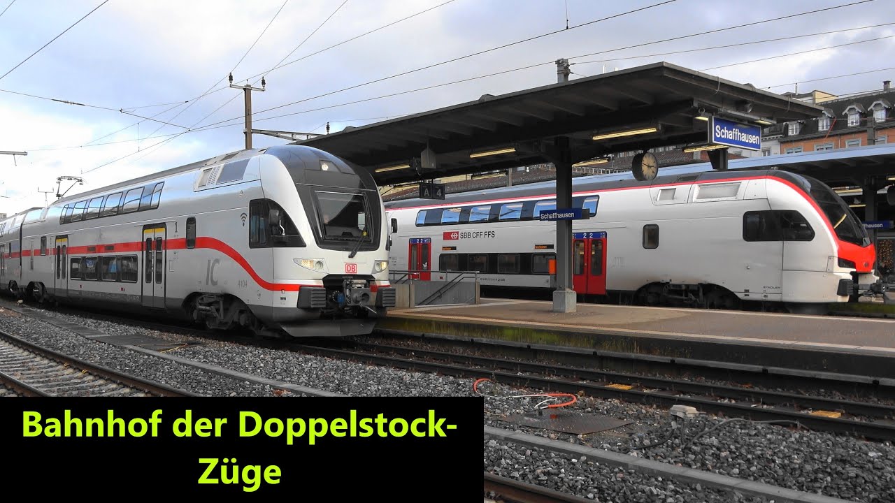 🇨🇭Schaffhausen: Viele verschiedene Dosto-Züge inkl. IC2 der DB, SBB thurbo & BR612 bwegt