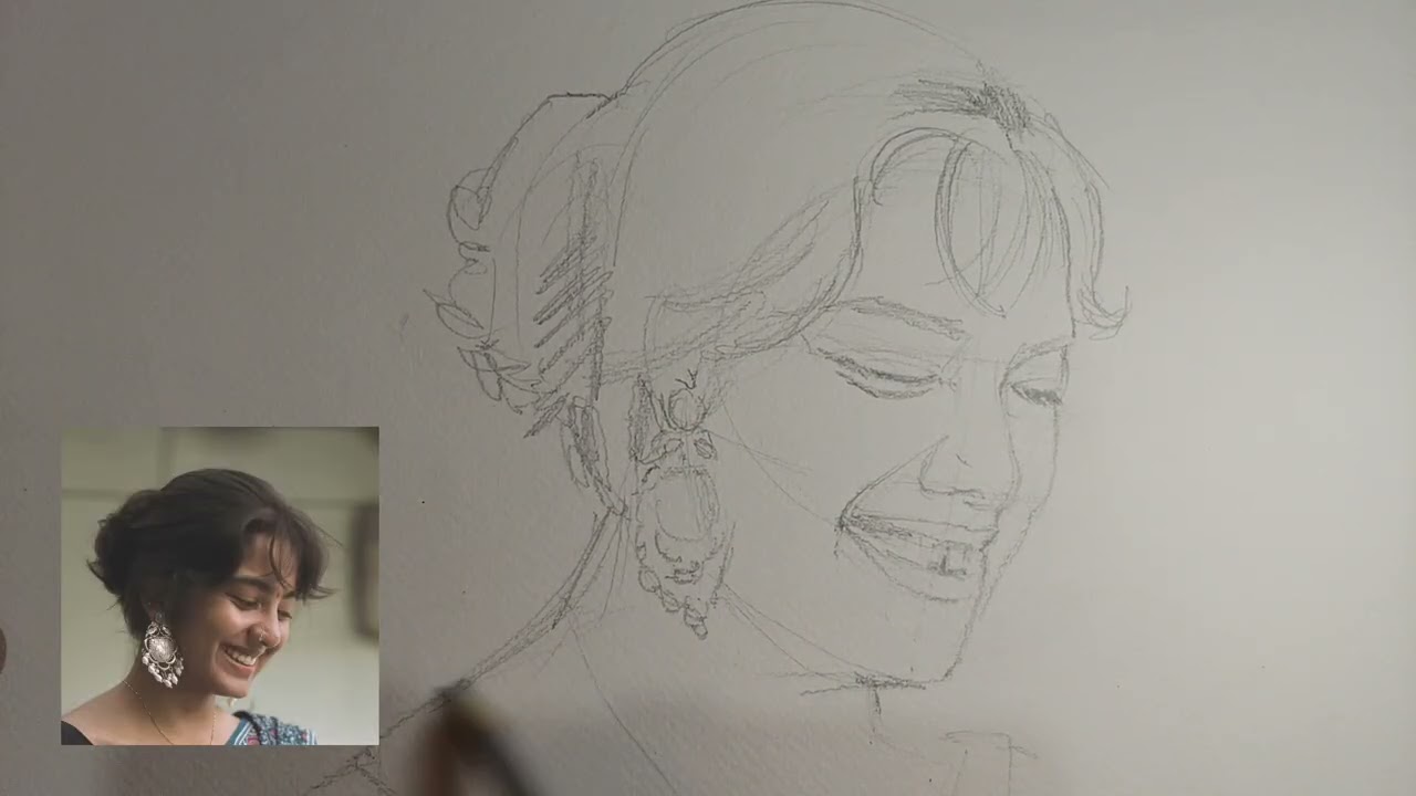 Watch Me Draw a Realistic Portrait | Pencil Sketch by Artist Kunvar