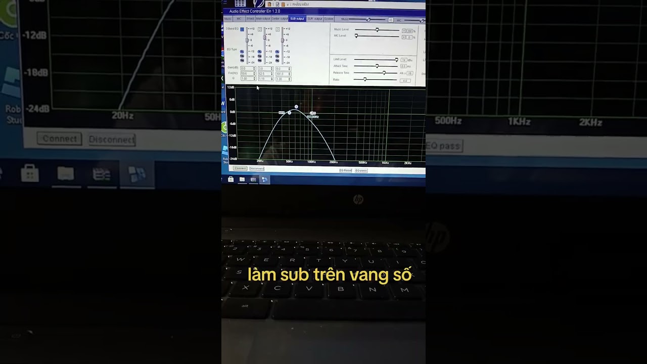 Clip 7. Setup sub trên vang số