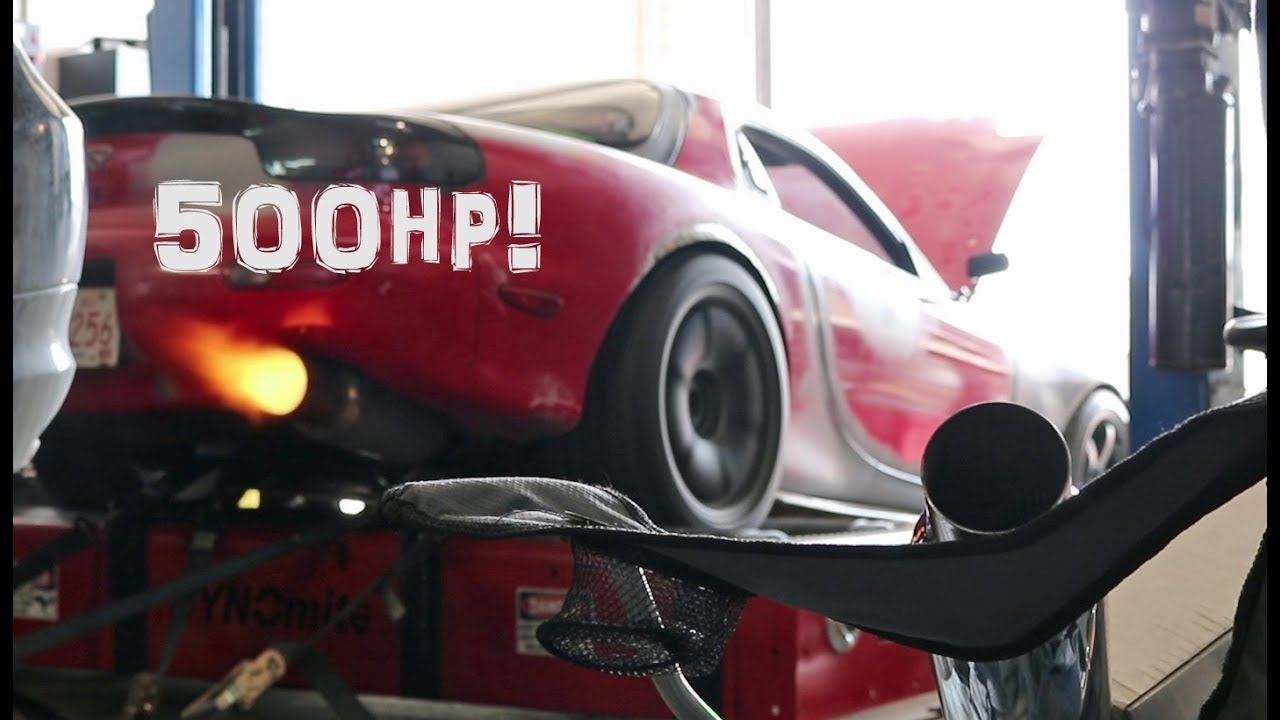 RX7 with Borgwarner 9180 EFR makes 500HP on pump gas PURE SOUND