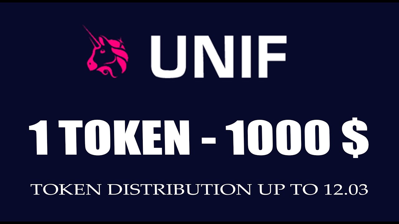 NEW TOKEN UNIF. 1 COINS UP TO 1000 $ GROWTH. ALTCOIN 2021