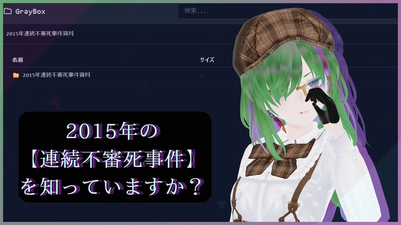 【2015年の【連続不審死事件】を知っていますか？】11年前に起きた事件とその真実をあなたは知ってる？ 【ARGゲーム】