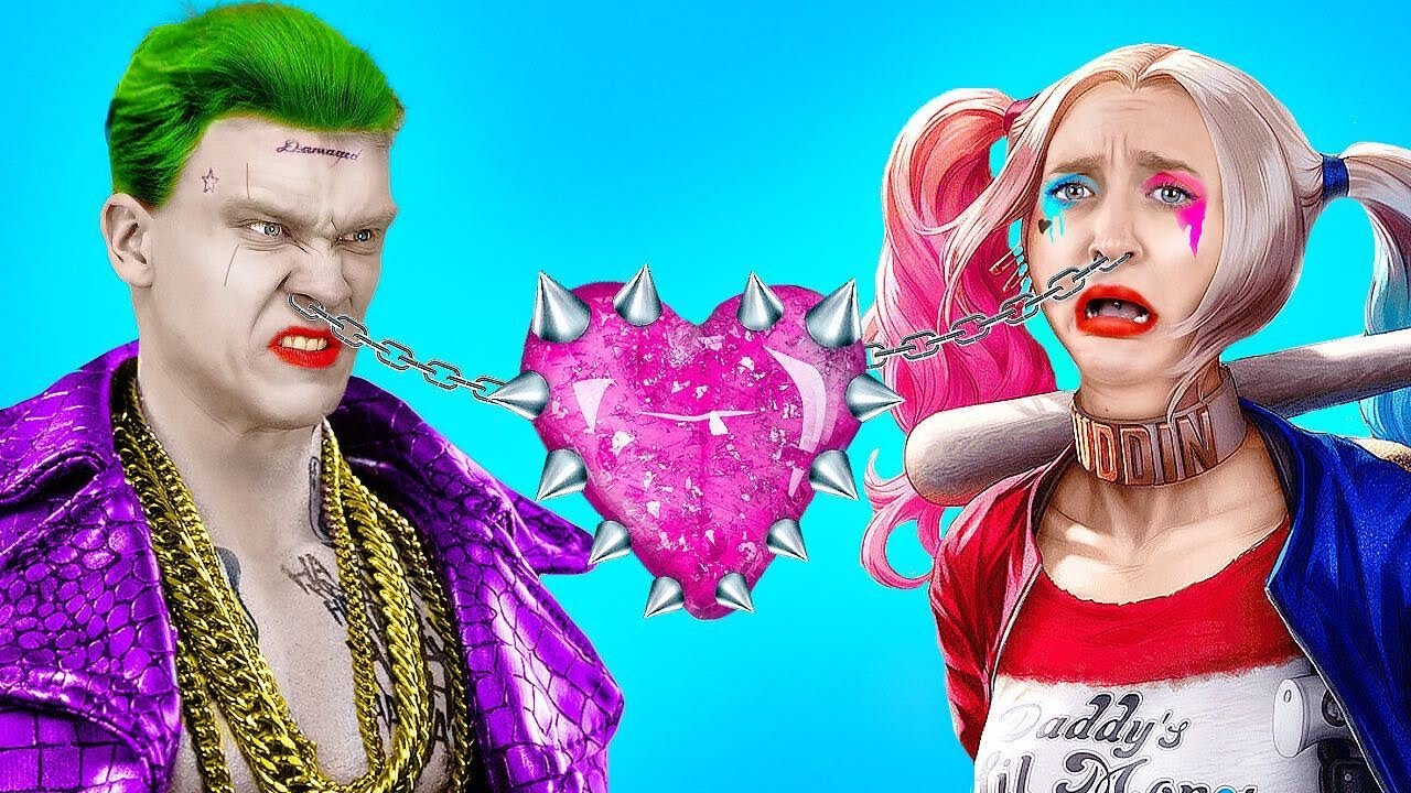 MOJA NIANIA JEST SUPERBOHATERKĄ || Harley Quinn i Joker od 123 GO! Like