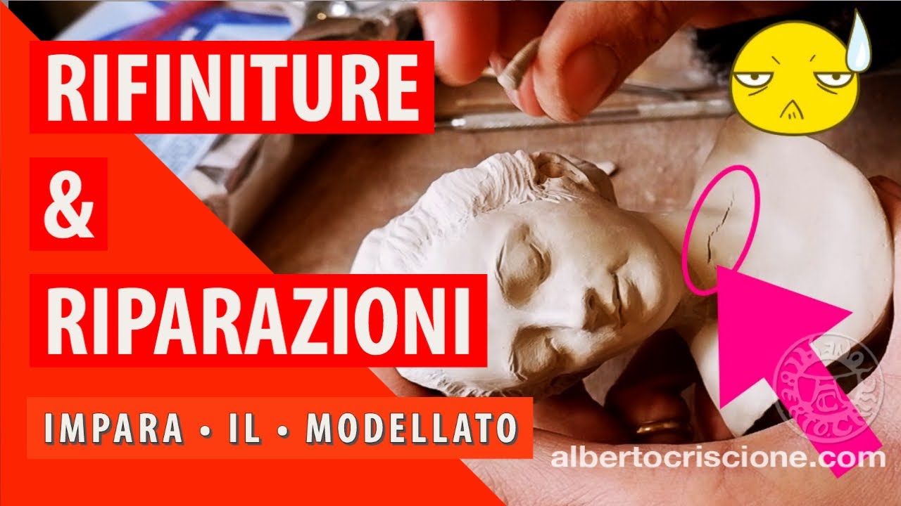 Riparare e rifinire argilla autoindurente e DAS 😱 • IMPARA IL MODELLATO