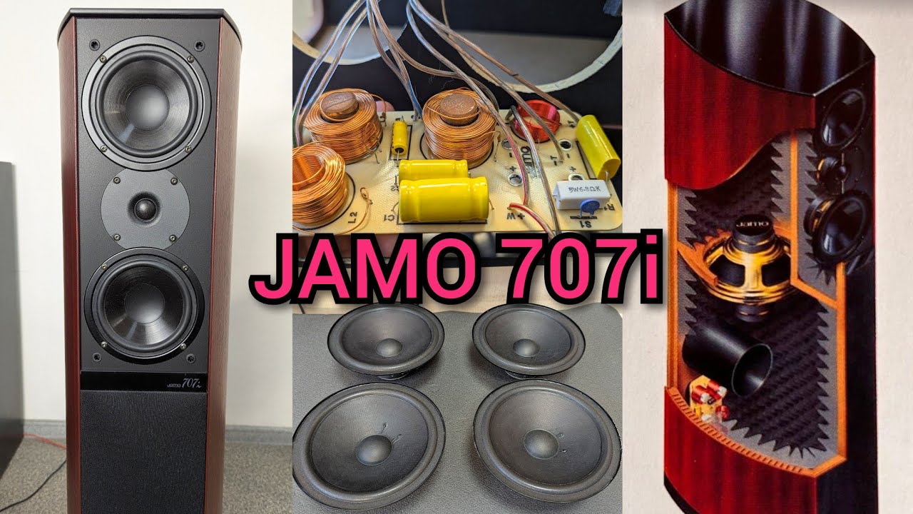 Ремонт динаміків акустики JAMO 707i заміна підвісів, апгрейд обзор акустики