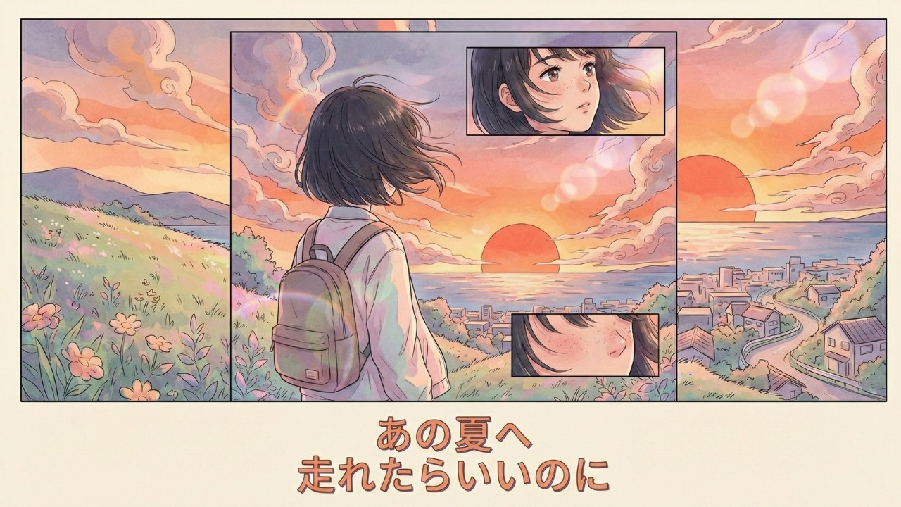 【あの夏へ 走れたらいいのに】“そばかす”に影響を受けた90年代アニメOP風ポップロック