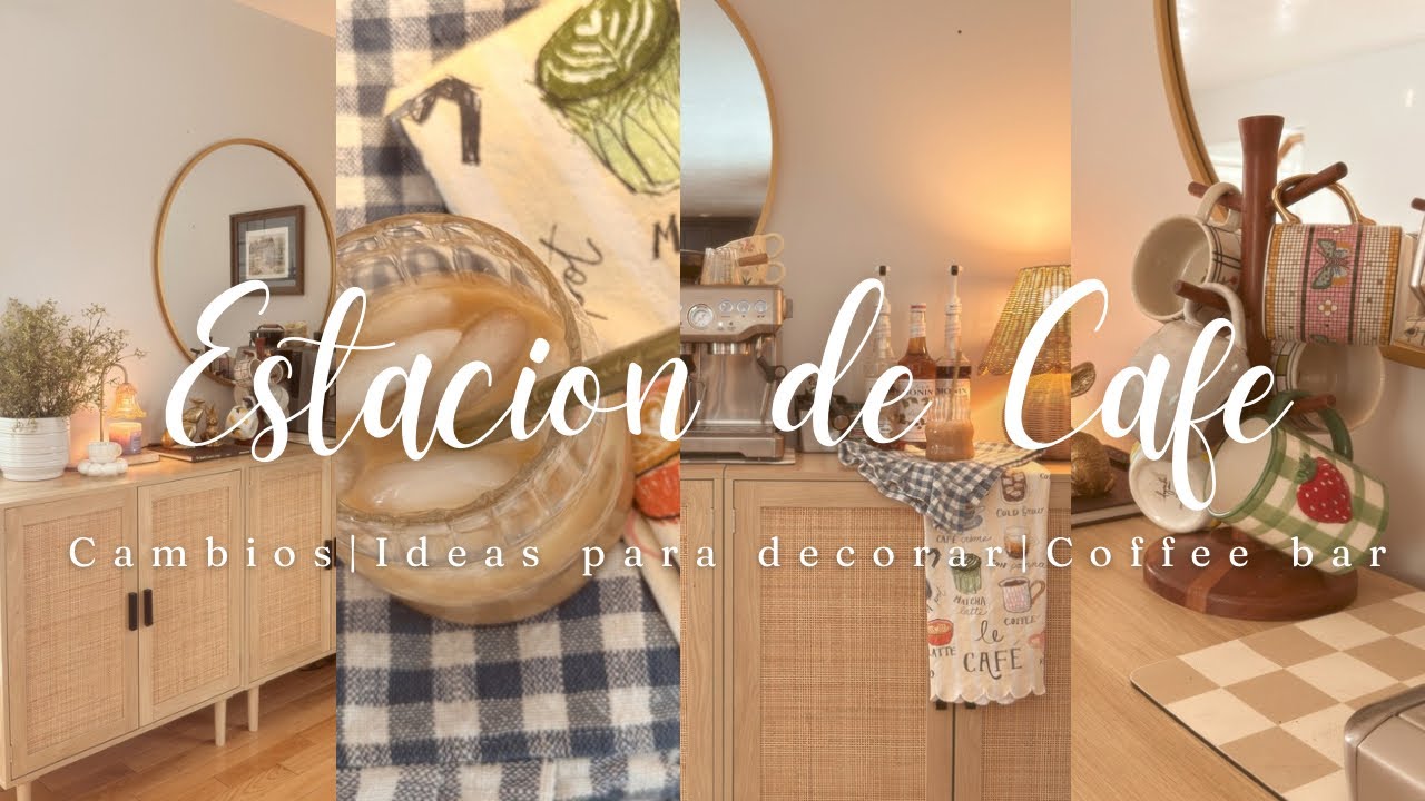 Decorando mi estacion de Cafe|Coffee bar Ideas para decorar