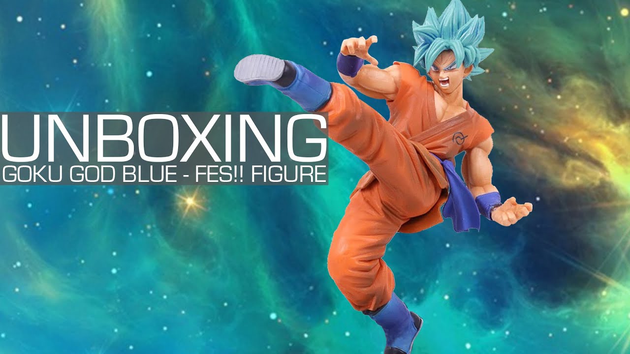 Unboxing - Goku God Blue - Dragon Ball Super Fes!! Figure - Banpresto