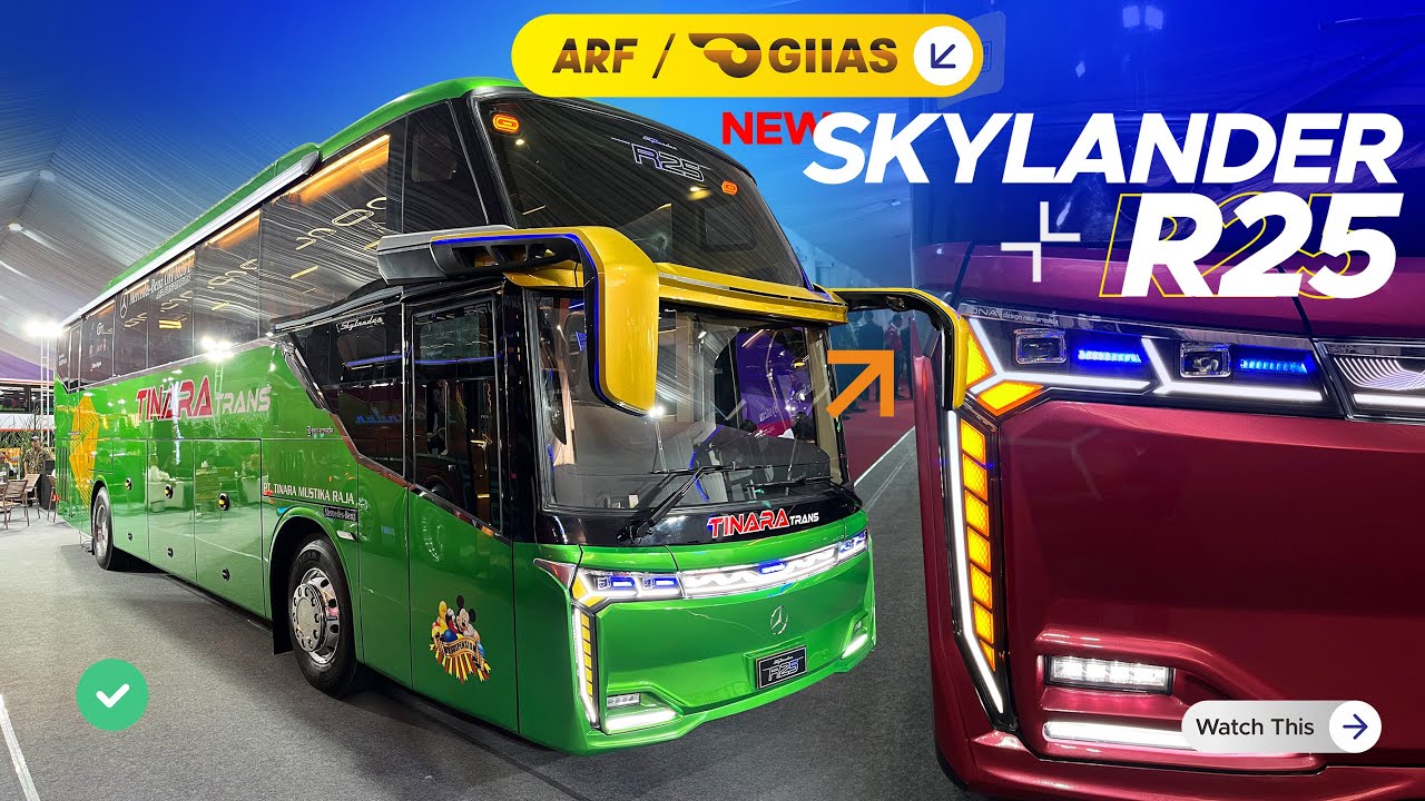FUTURISTIK SEKALI !! Detail Baru SKYLANDER R25 Karoseri New Armada