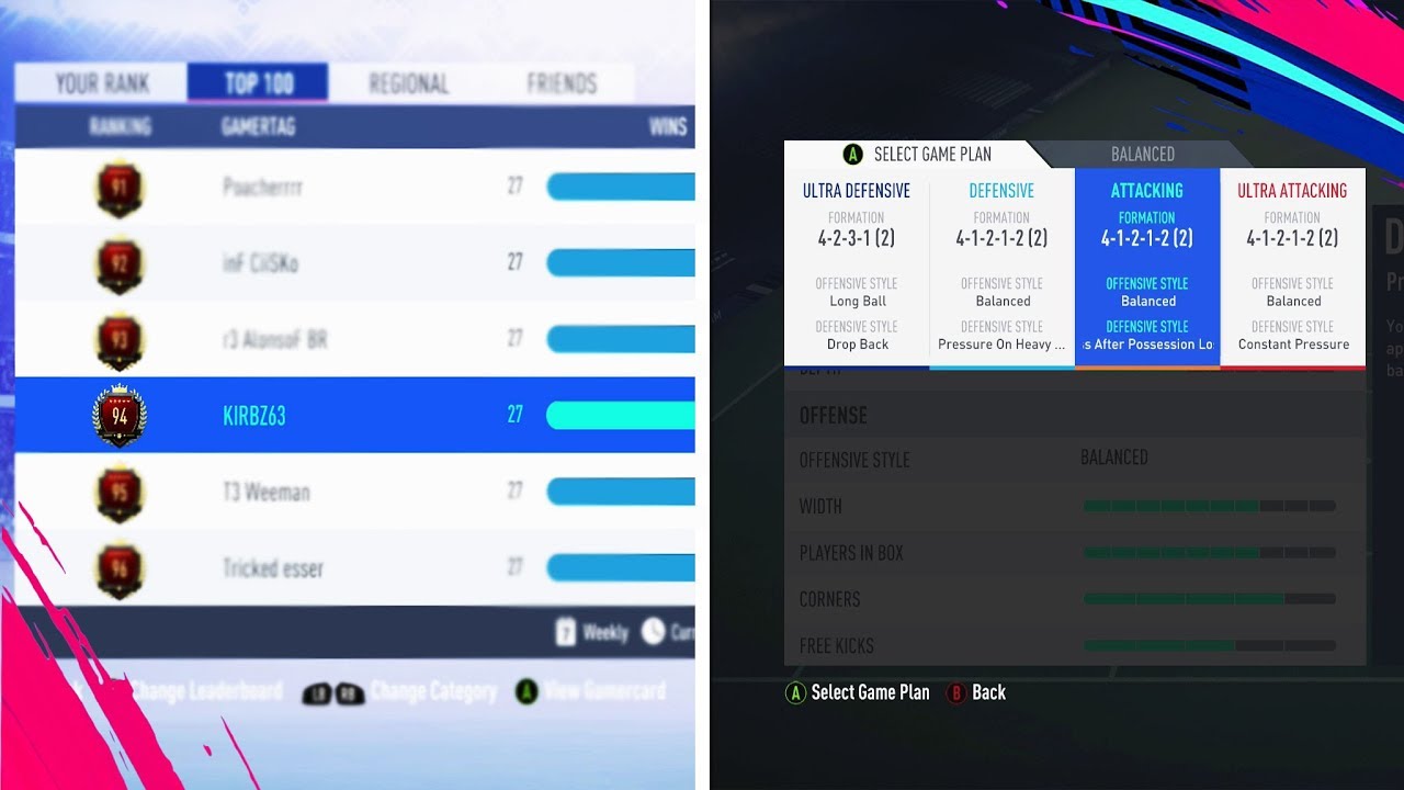 MY CUSTOM TACTICS + INSTRUCTIONS | HOW TO BE TOP 100 IN FUT CHAMPIONS! - FIFA 19 Ultimate Team