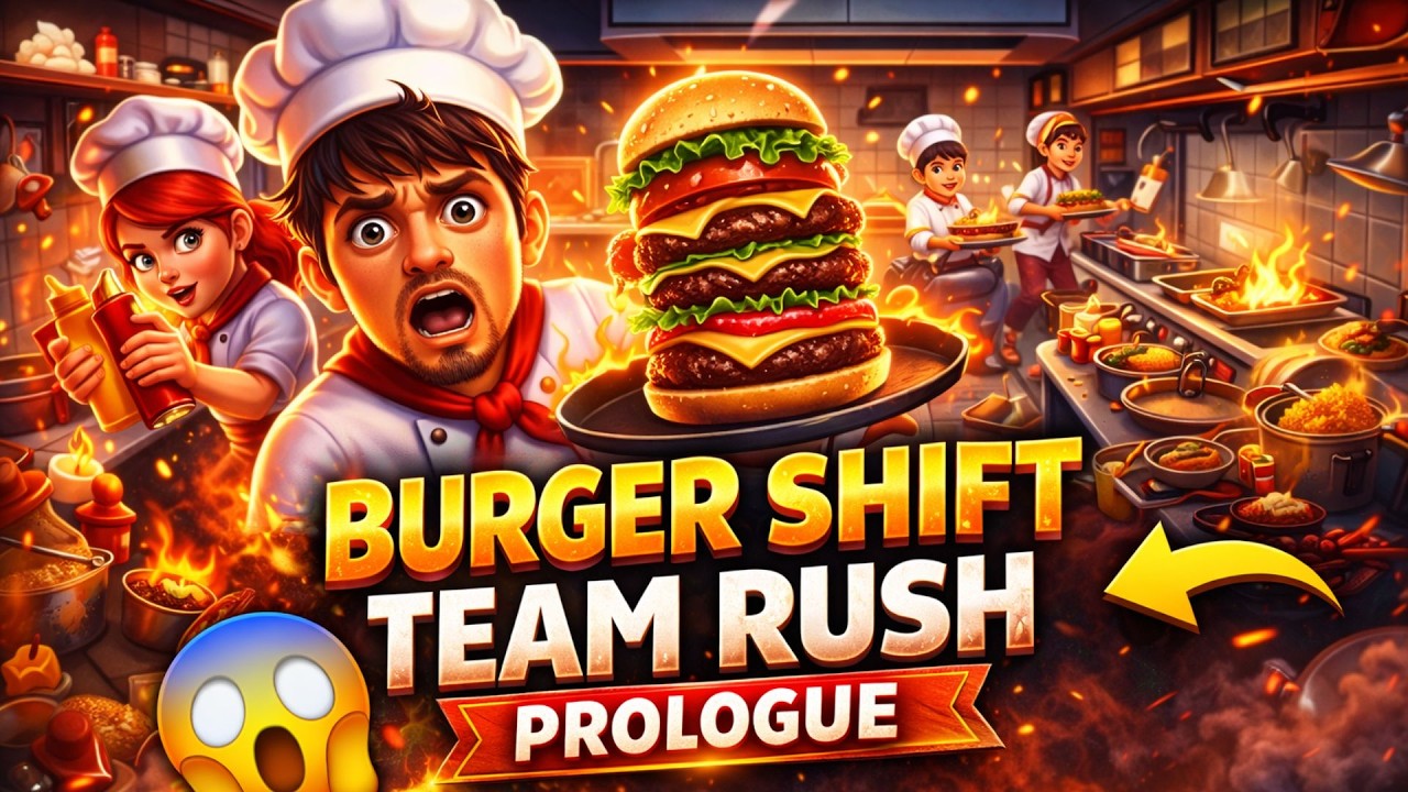 Burger Shift LIVE 🍔😱 Crazy Team Rush! #shortslive