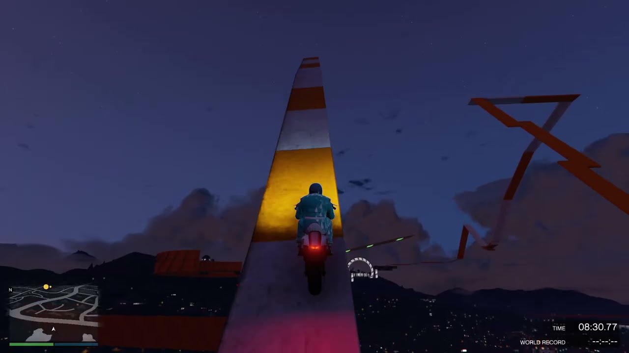 GTA 5 ONLINE PARKOUR BATI 801RR BIKE GAMEPLAY NO COMMENTARY