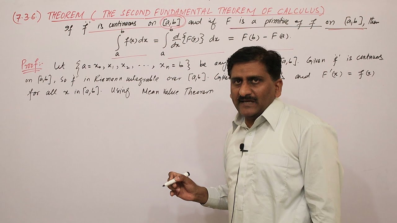 21. Second Fundamental Theorem Of Calculus | Riemann Stieltjes Integrals | Real Analysis