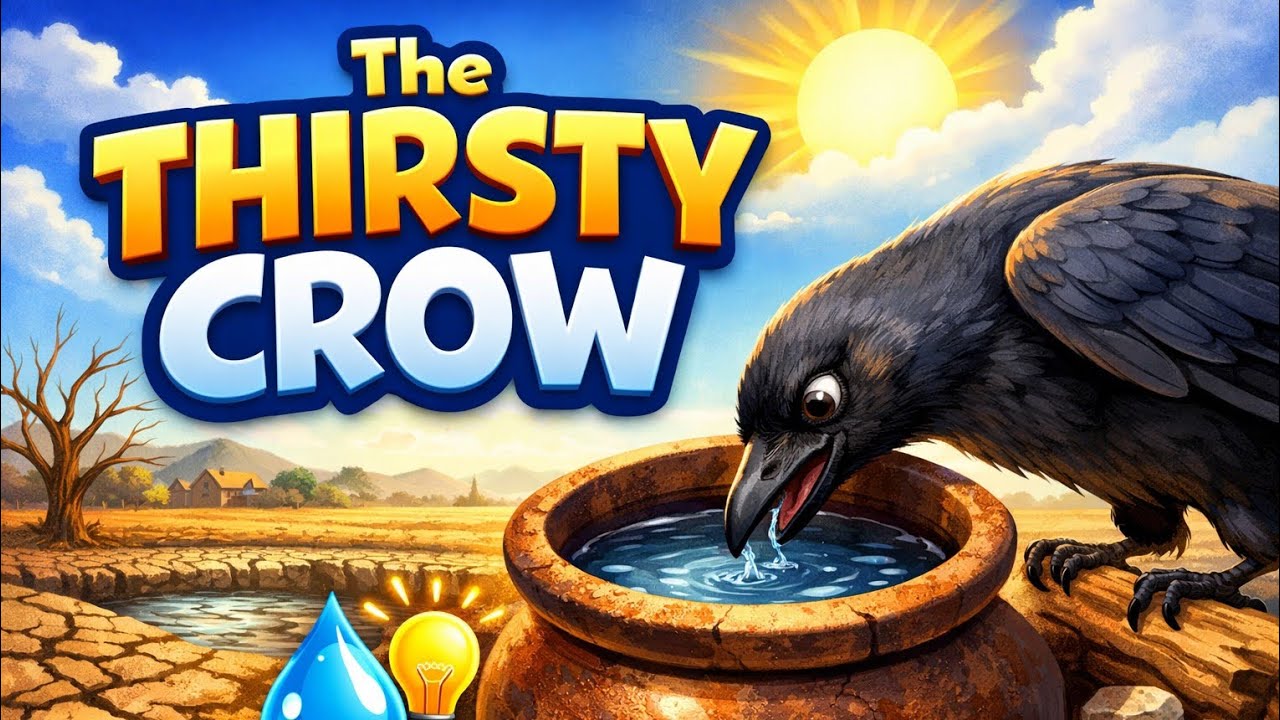 प्यासा कौआ की कहानी | the thirsty crow hindi story #hindistory