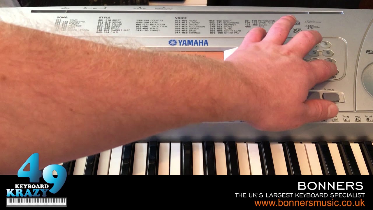 Yamaha PSR-275 Keyboard - Tutorial
