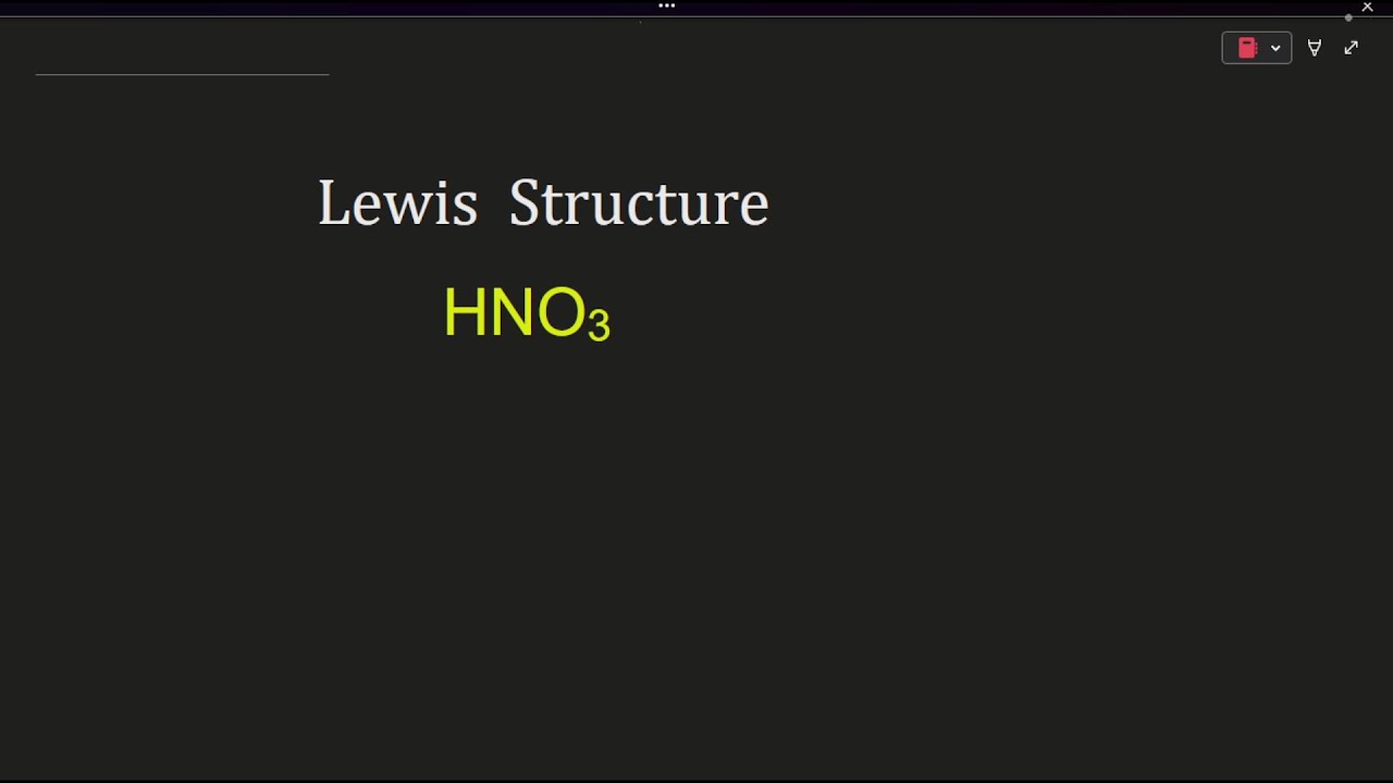 Lewis Structure of Nitric Acid. Resonance structures. Explained Step-by-Step