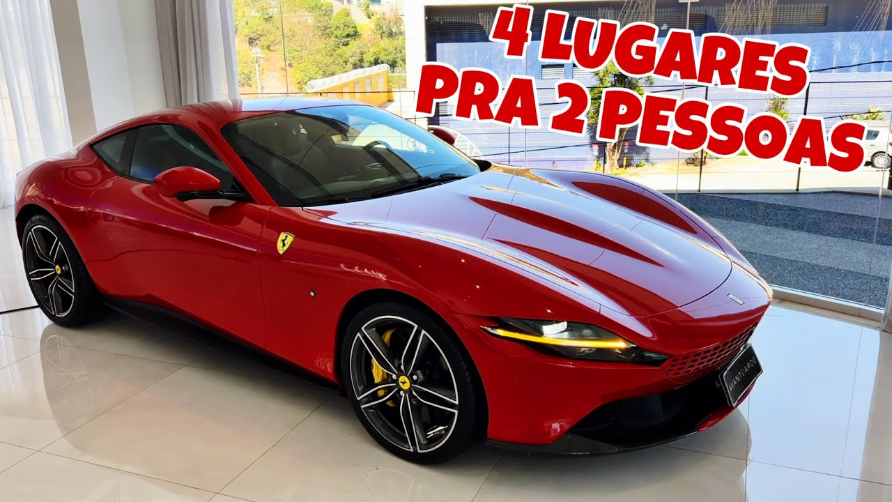FERRARI ROMA - A FERRARI DE 4 LUGARES QUE SÓ CABEM 2 PESSOAS