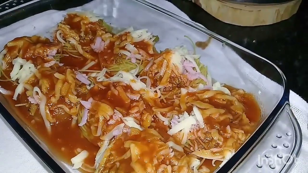 Lasanha de Macarrão Cabelo de Anjo