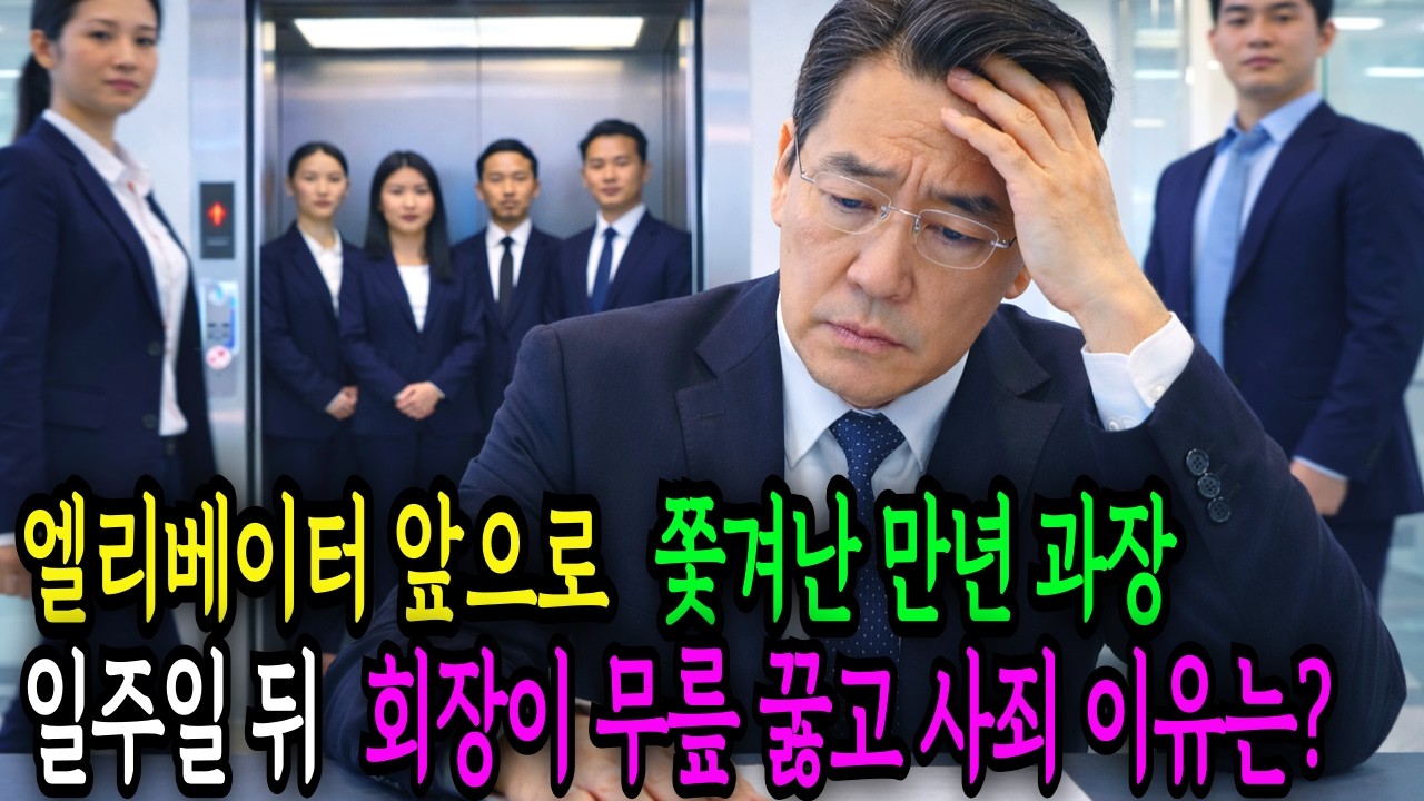 권고사직 거부하고 엘리베이터 앞 책상으로 쫓겨난 만년과장, 일주일 뒤 회장이 무릎 꿇고 싹싹 빌며 사죄하는데 | 오디오북ㅣ노후사연ㅣ인생조언 |라디오사연