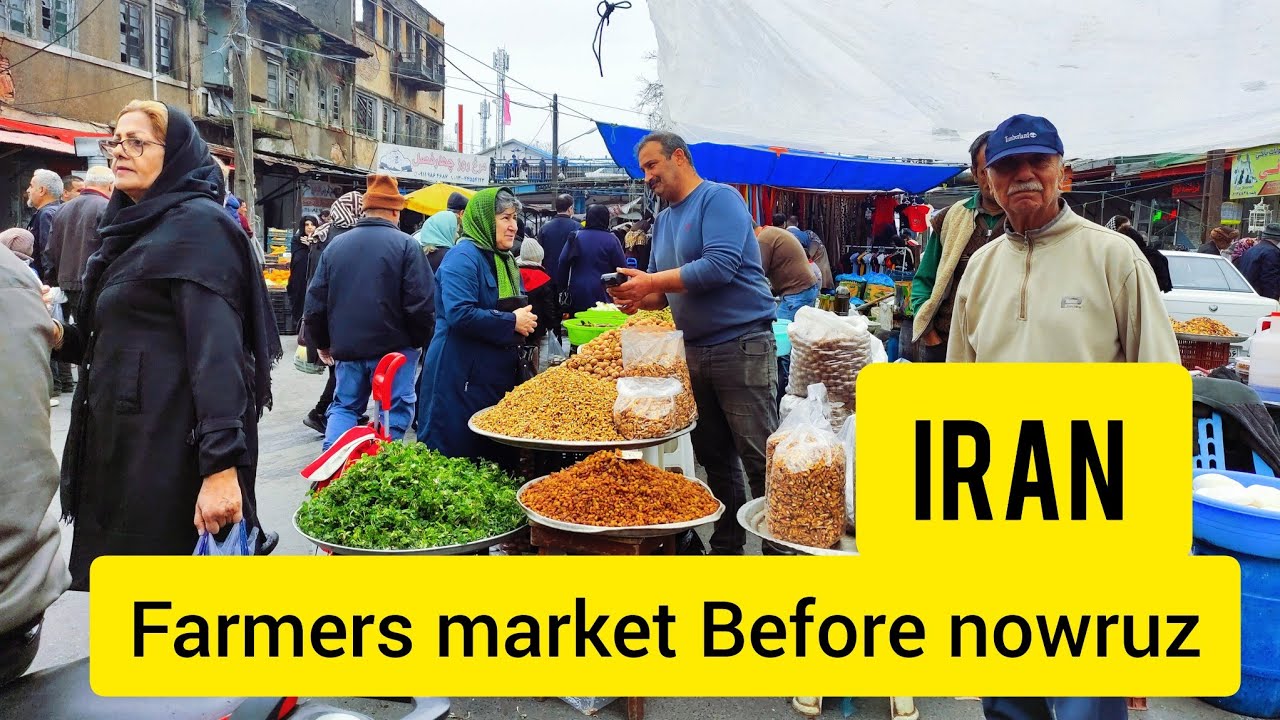 Farmers market in Anzali city before nowruz, Iranian new year,شنبه بازار انزلی قبل از عید نوروز
