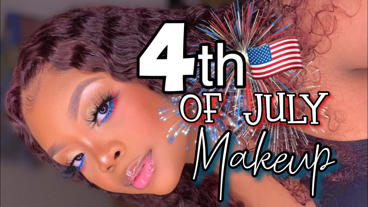 EASY 4th of July Makeup 🇺🇸 | Red Blue and White Eyeshadow | Made Up by Kirsten