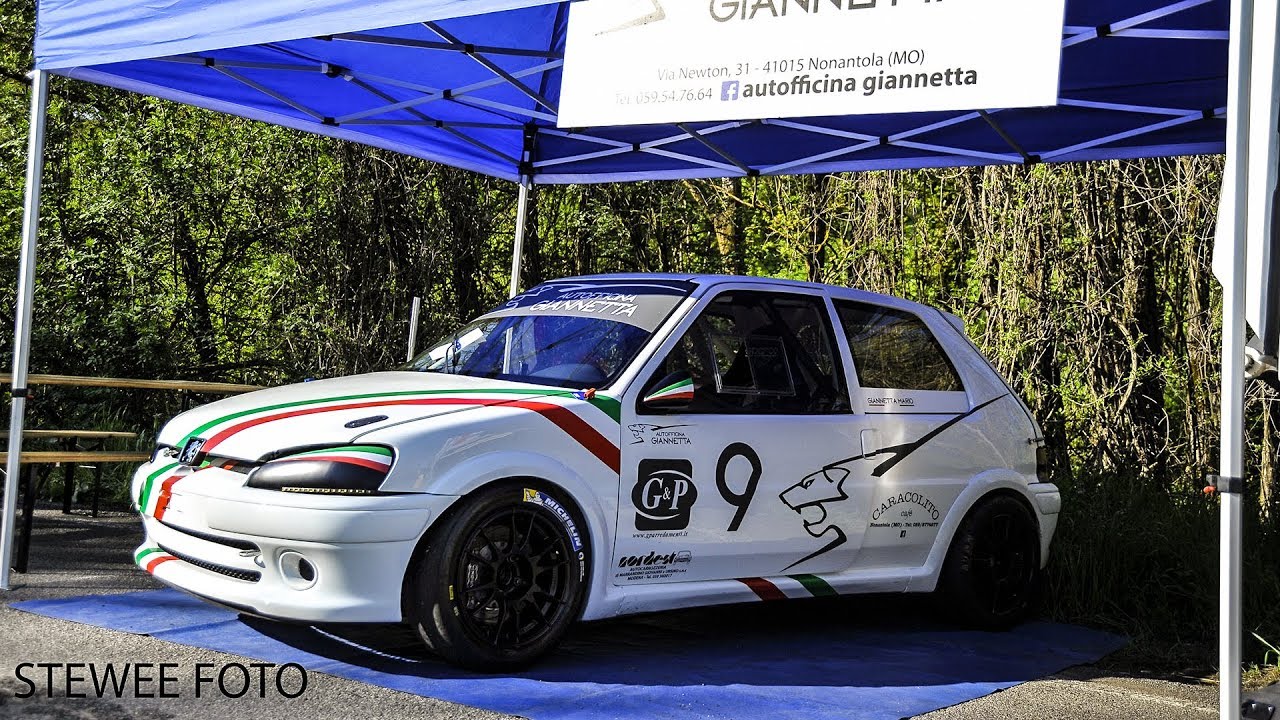 PEUGEOT 106 KIT CAR PURE SOUND | ON BOARD MARIO GIANNETTA AT SLALOM BAZZANO 22/04/2018 [HD]
