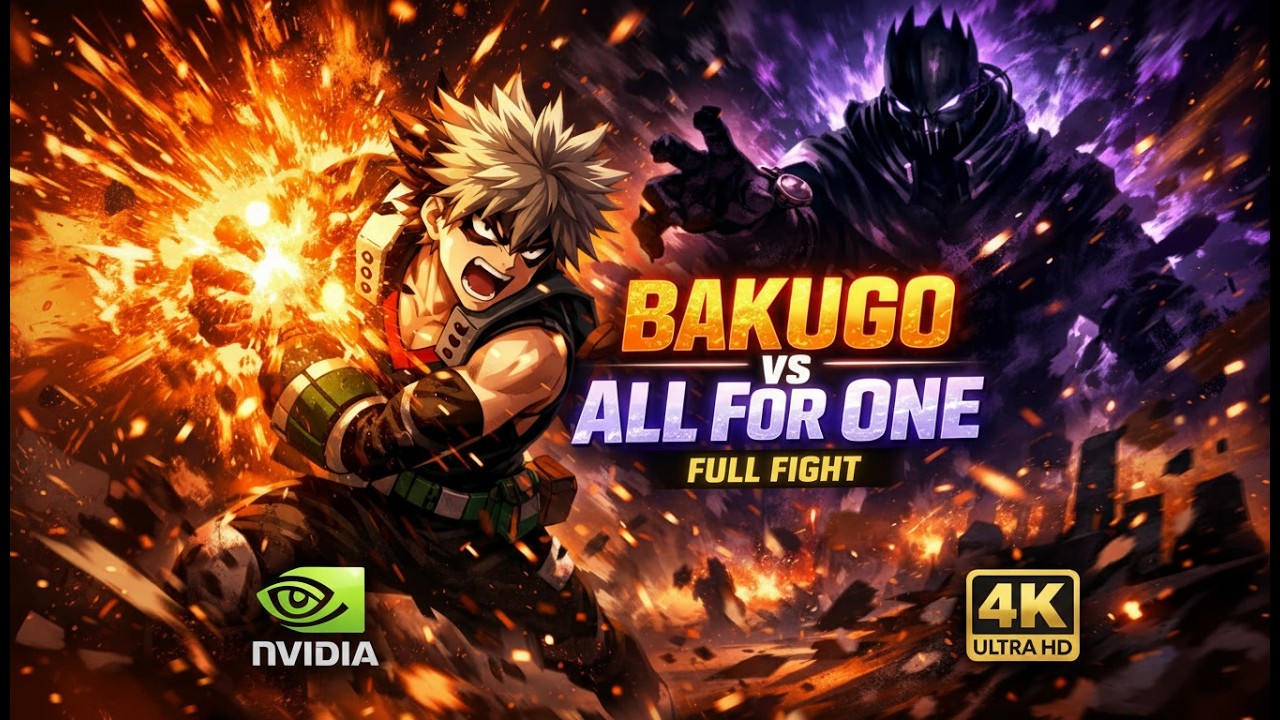 FULL POWER BAKUGO vs ALL FOR ONE 😱 | My Hero Academia All’s Justice Fight