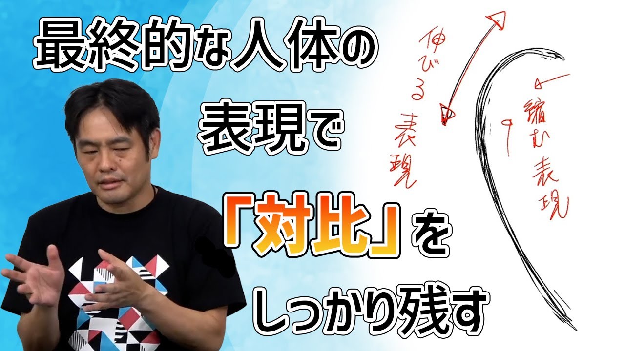 ラクガキ雑談#156：アクションラインはセンターでとる？　輪郭に寄せる？