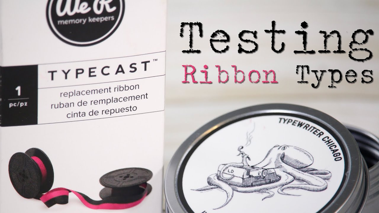 Testing Cotton Ribbons- Typewriter Ribbon Test!!
