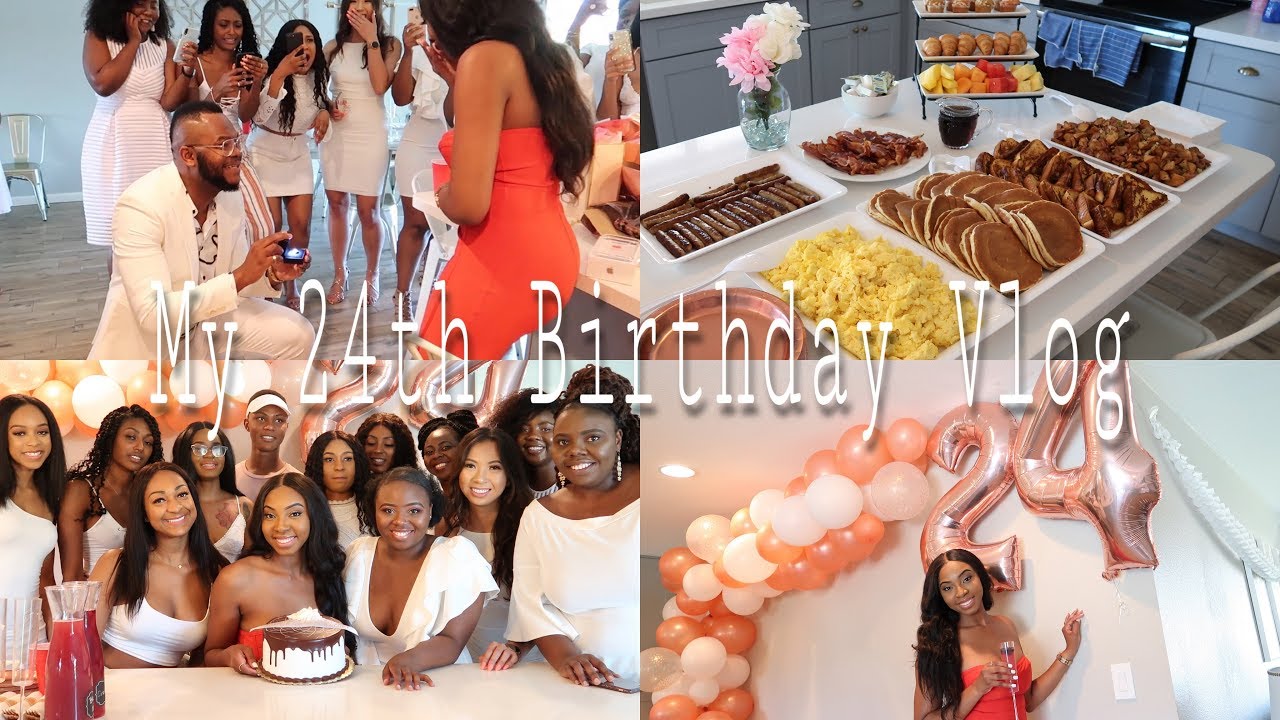MY BIRTHDAY BRUNCH PARTY & SURPRISE PROPOSAL VLOG | I'M ENGAGED!