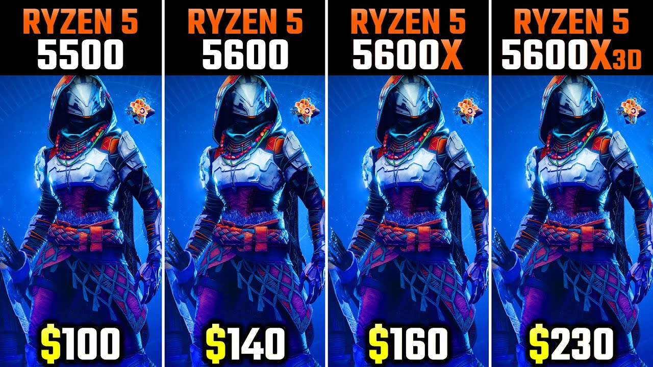 R5 5500 vs 5600 vs 5600X vs 5600X3D - How Much Performance Difference?