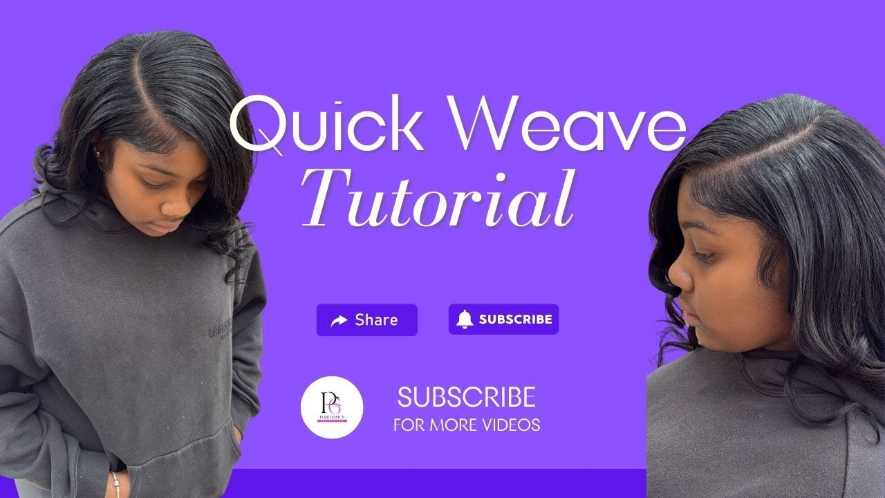 BOMB Quick Weave Tutorial!! by Aundrea - Pretty Girl Hair Basics