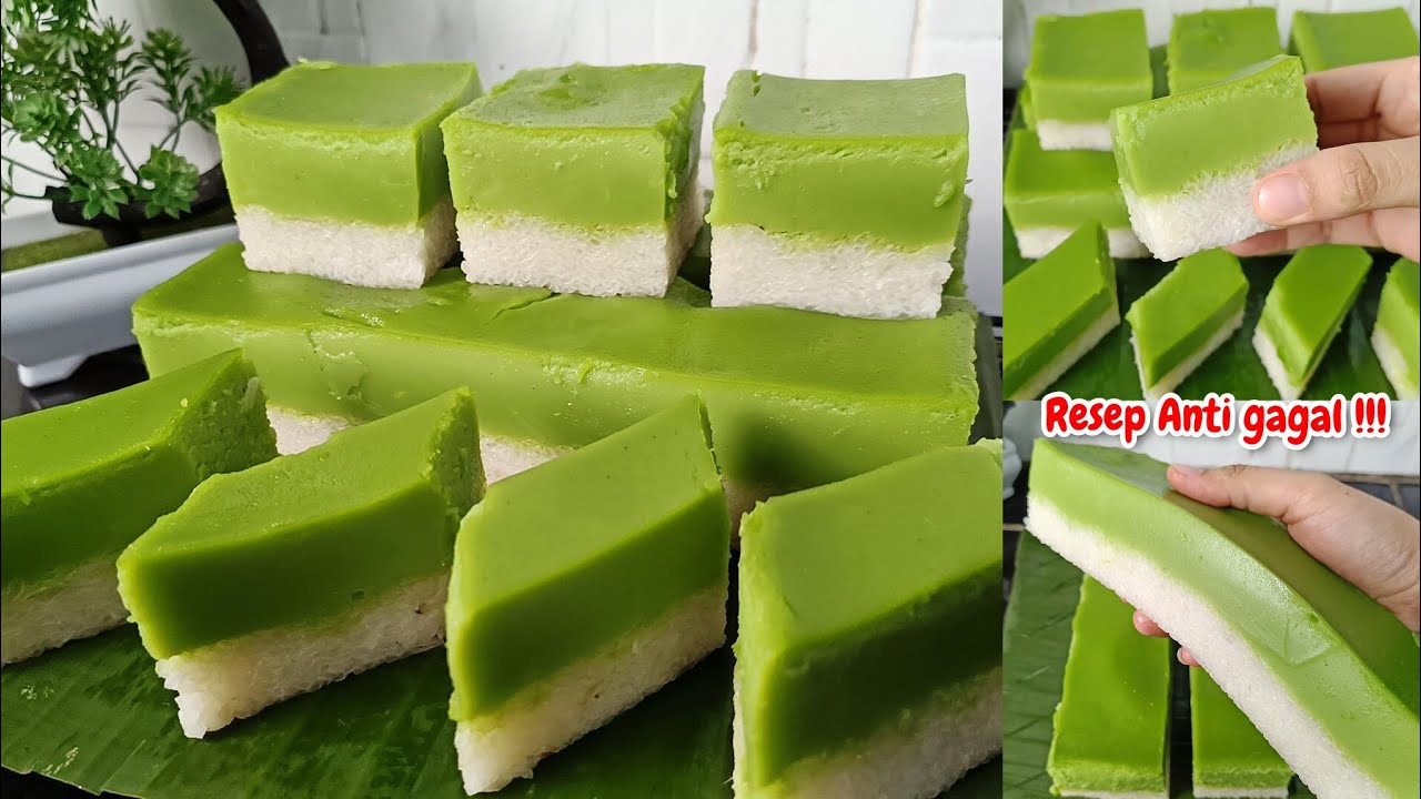 RESEP ANTI GAGAL KUE TALAM KETAN SRIKAYA PANDAN / KUE SERIMUKA PANDAN ENAK BANGET LEMBUT GURIH !!!